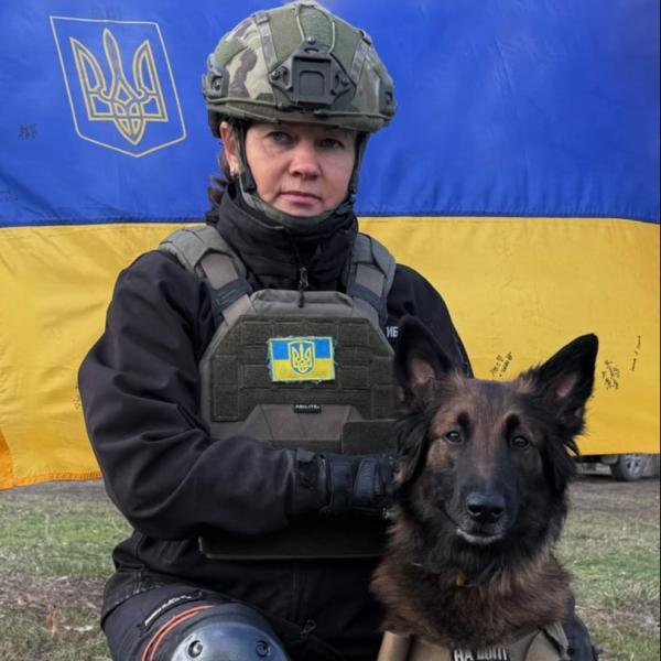 Larysa Borysenko in pes Besha (Беша)