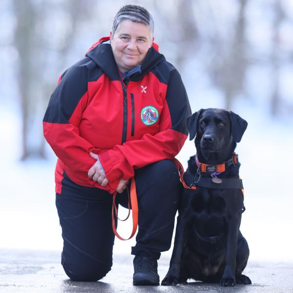 Katja Skulj in pes Dali